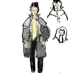 Paysage de pluie - costumes - Marjolaine Mansot